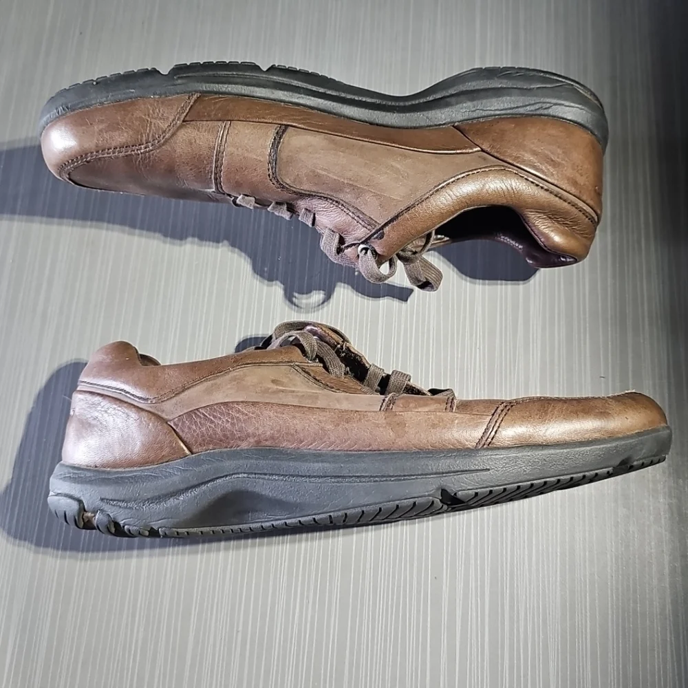 Rockport Adidas Adiprene Brown Leather Comfort Shoes Men's 9.5M Good PreOwned‎